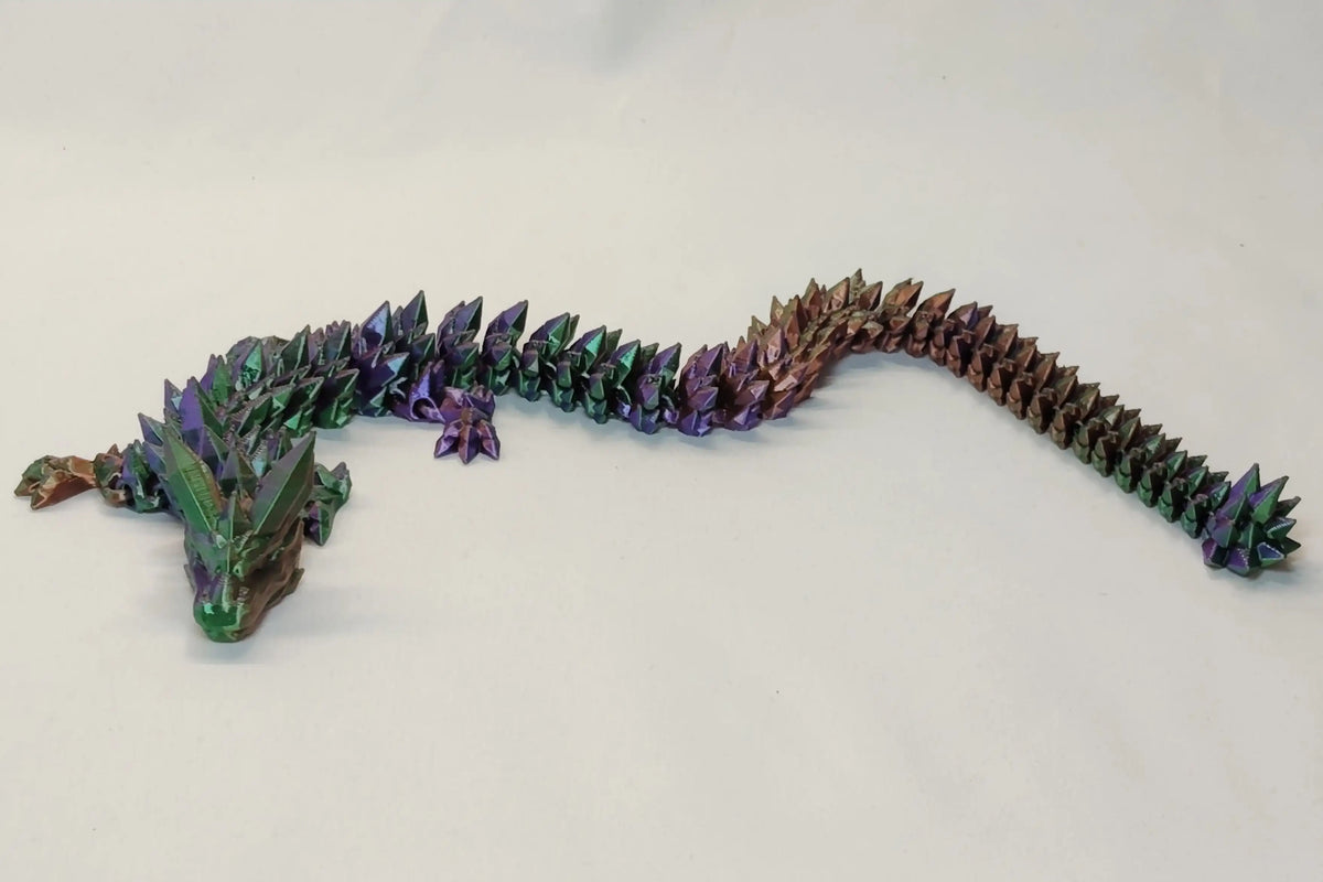 Crystal Dragon – Articulated 3D Printed Dragon