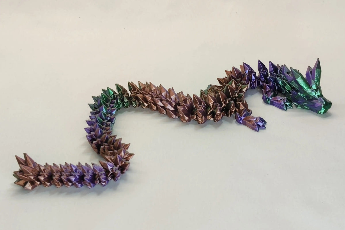 Crystal Dragon – Articulated 3D Printed Dragon