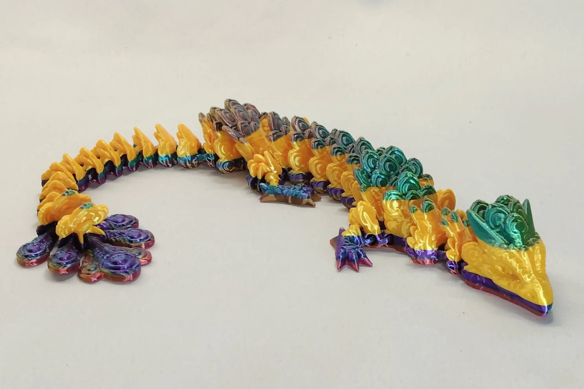 Peacock Dragon – Articulated 3D Printed Dragon