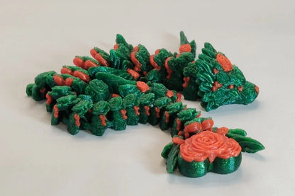 Rose Heart Dragon – Articulated 3D Printed Dragon