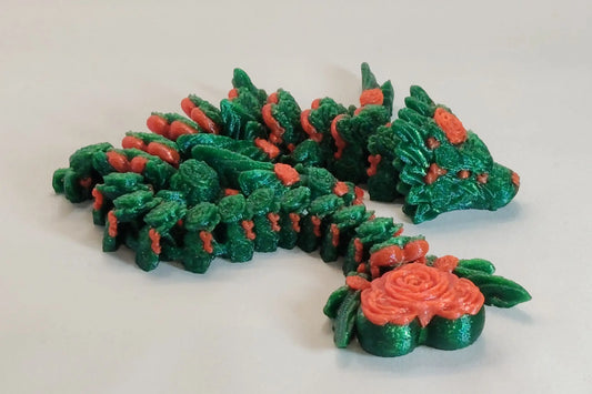 Rose Heart Dragon – Articulated 3D Printed Dragon